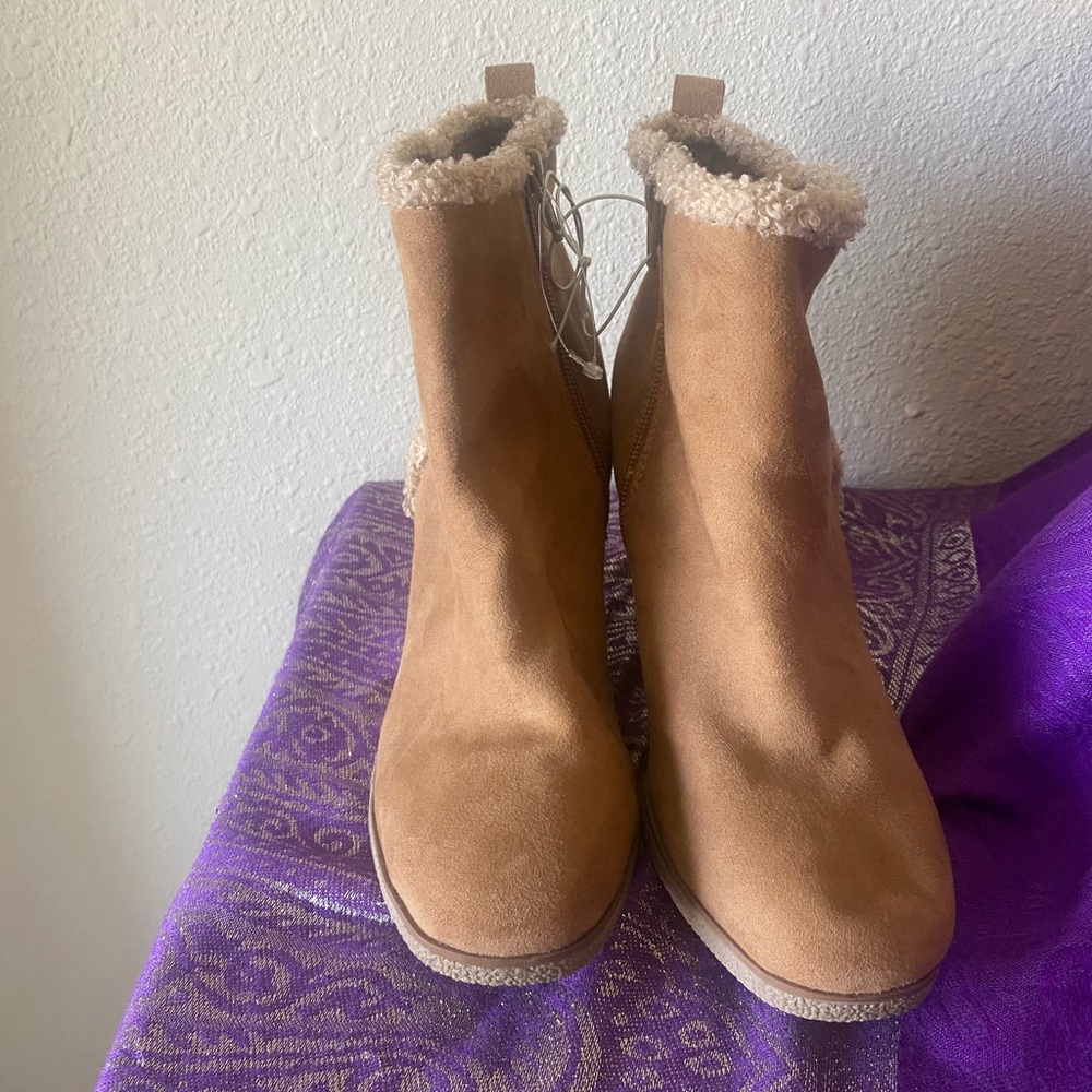 Sun + Stone Cozy Tan Winter Boots